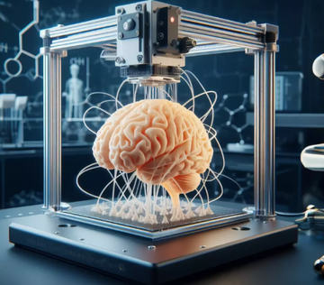 Живые ткани человеческого мозга напечатали на 3D-принтере
