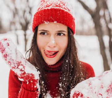 Ловить снежинки ртом безопасно для здоровья